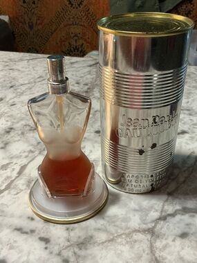 Jean Paul Gaultier Classique Torso Bottle in Amber and Silver